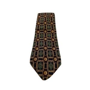 Robert Talbott Best of Class Nordstrom Men’s Silk Necktie Burgundy Green Gold